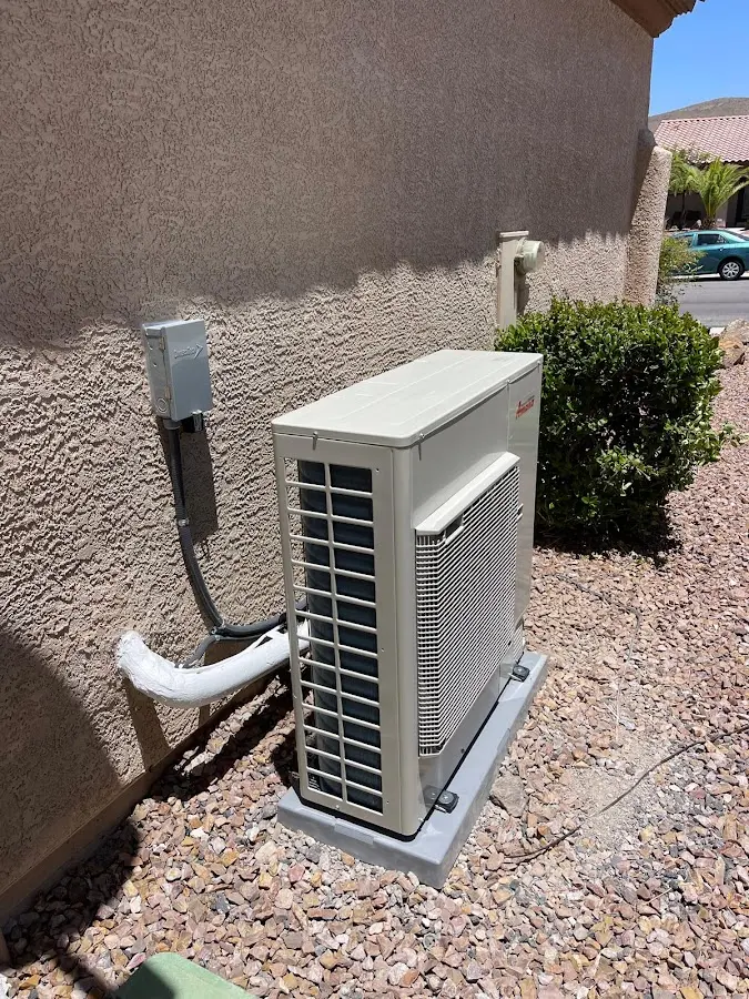 Residential air conditioning condenser unit in Bainbridge